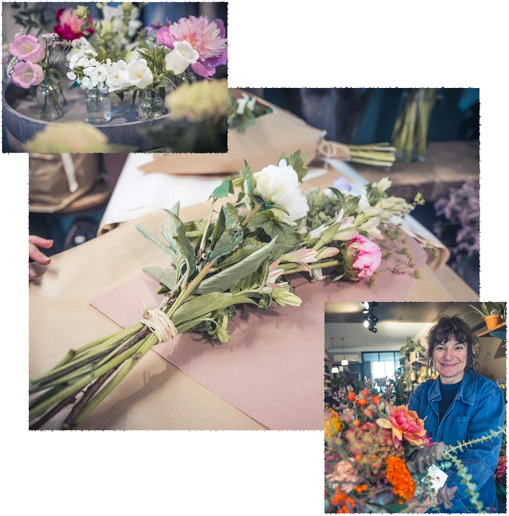 Compositions florales à l'Atelier